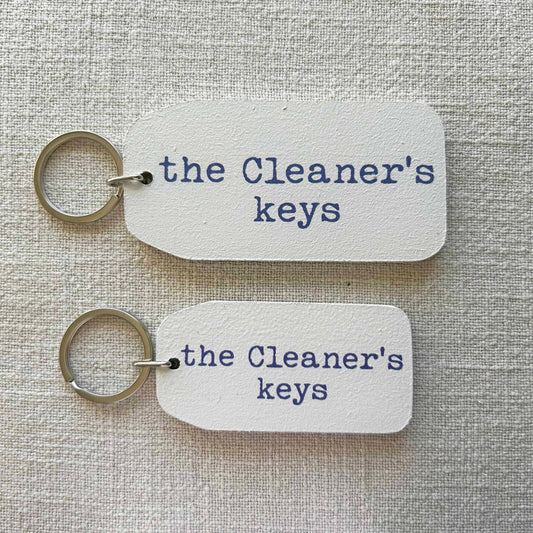 The Wooden Postcard Company - The Cleaner's Keys - Wooden Key Tag