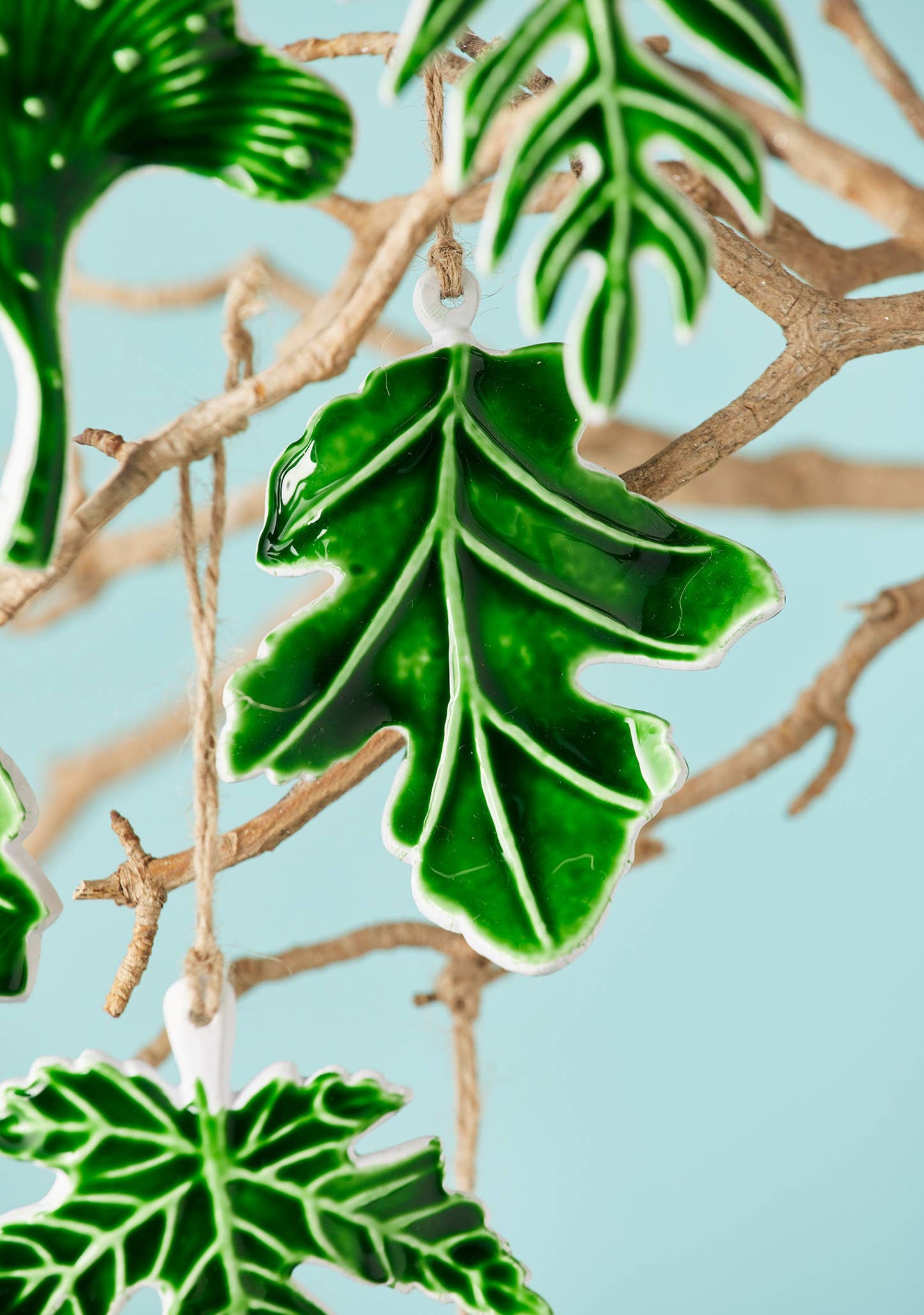 Namaste - Botanical Leaf Enamel Decoration