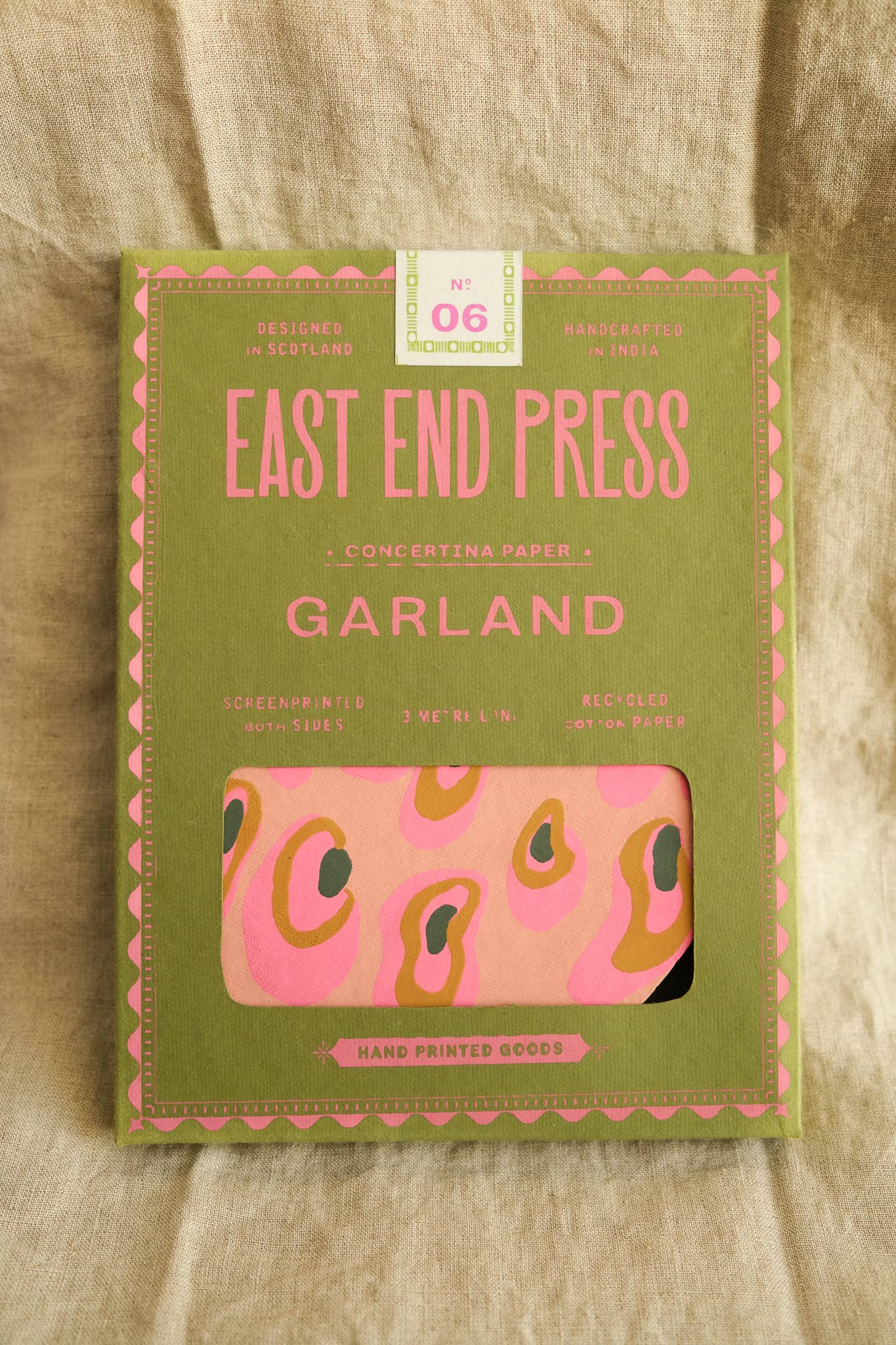 East End Press Pink Eggs Concertina Garland