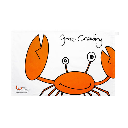 Gone Crabbing - Big Crab Tea Towel