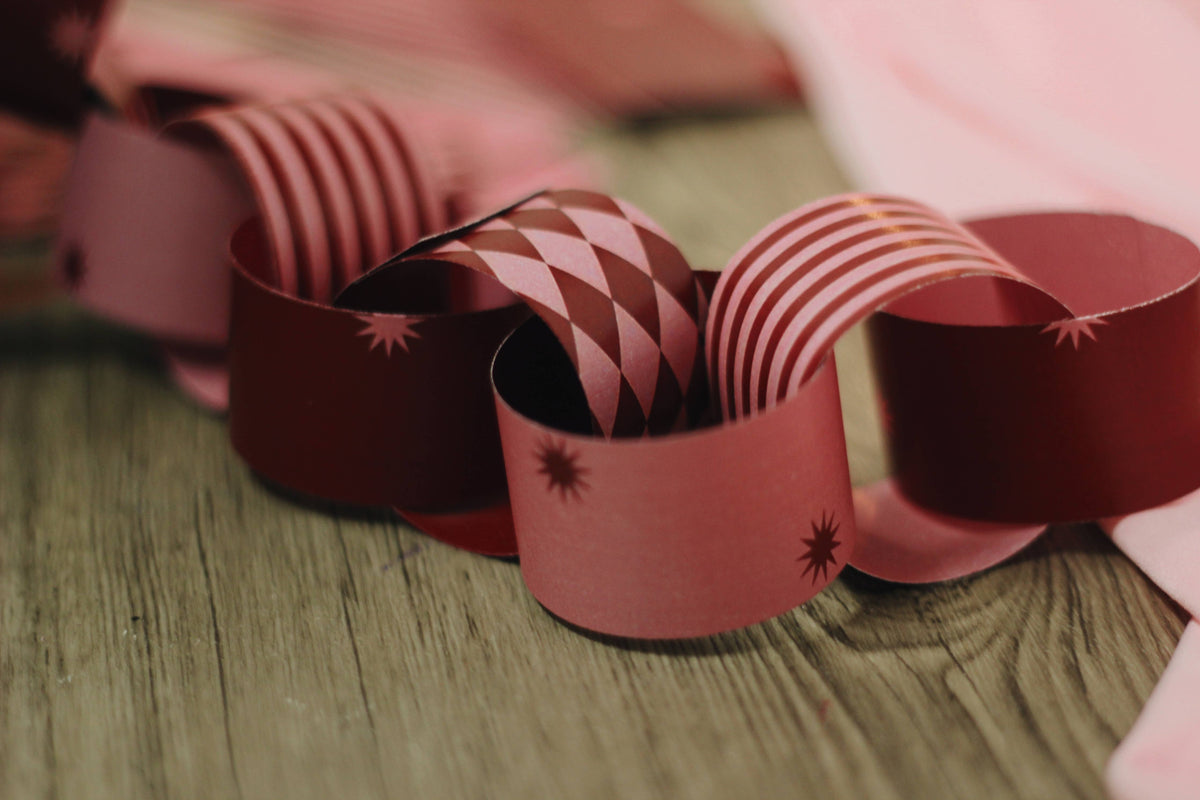 Berry & Blush | Paper Chain Kit Valentines Party Decor
