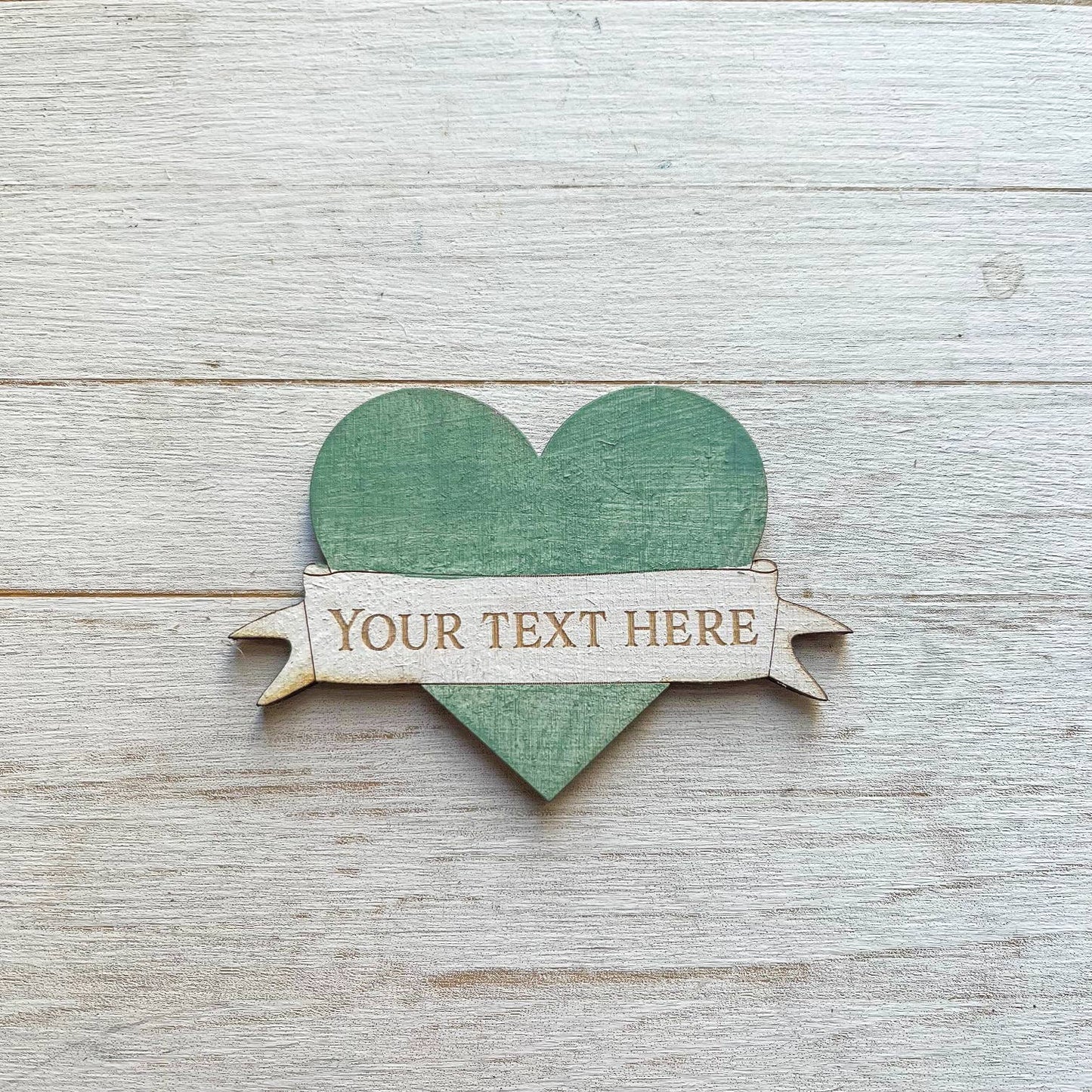 Love Heart Style Personalised Custom Location Magnet