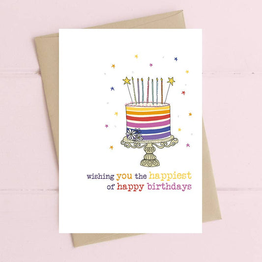 Happiest Of Happy Birthdays - Greetings Card