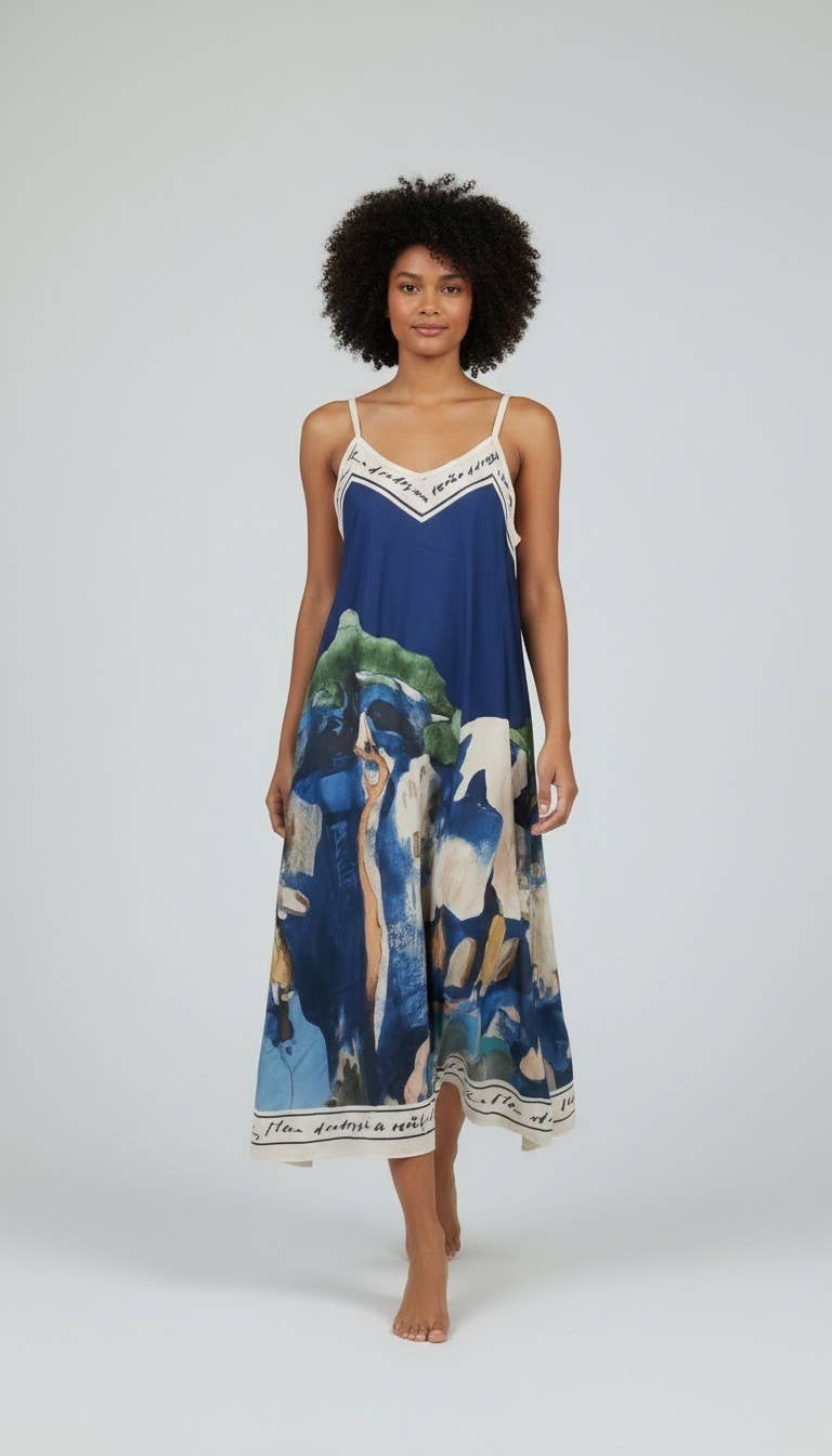 Vienna Bliss Printed Maxi Dress