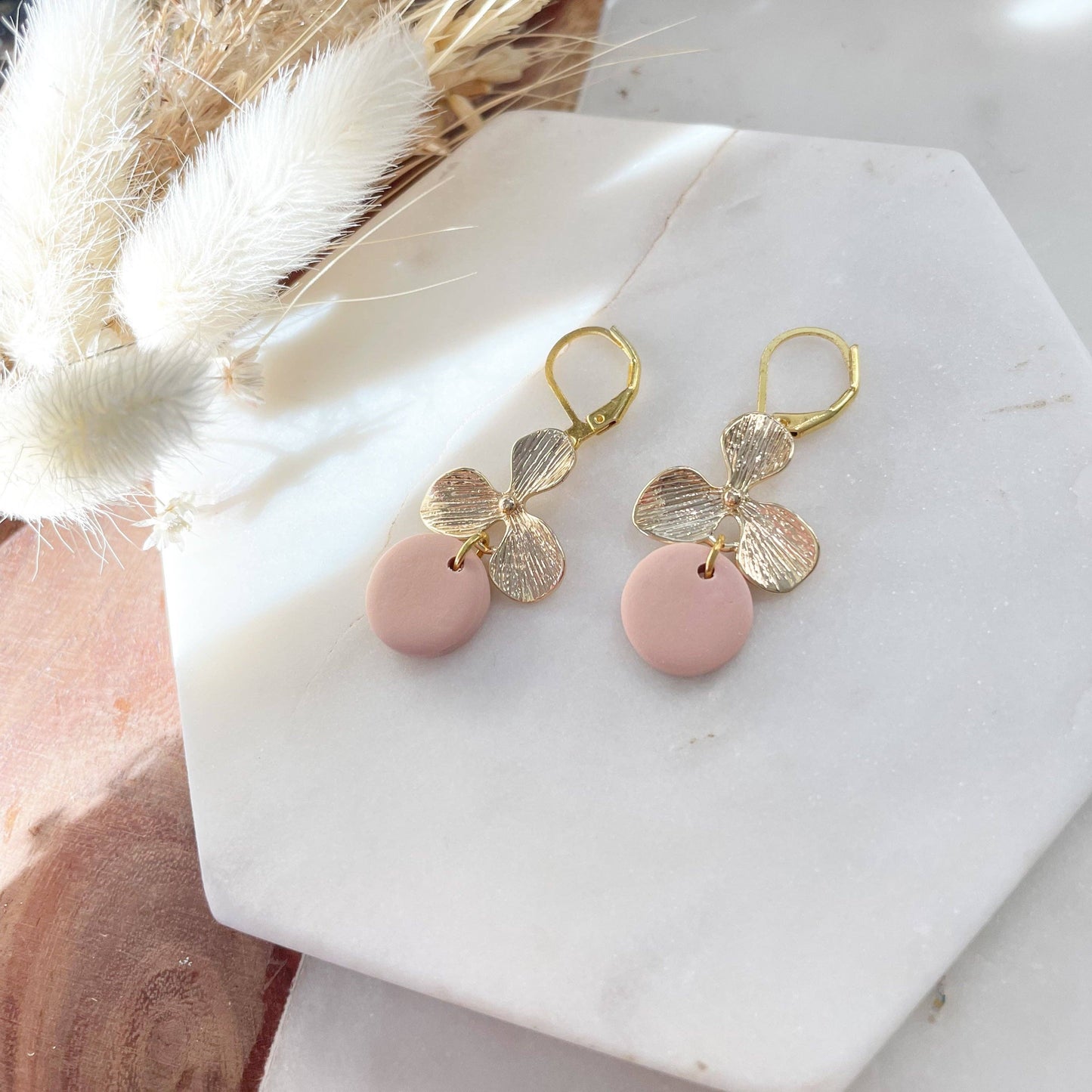 Bumble and Bees - Clematis Statement Earrings