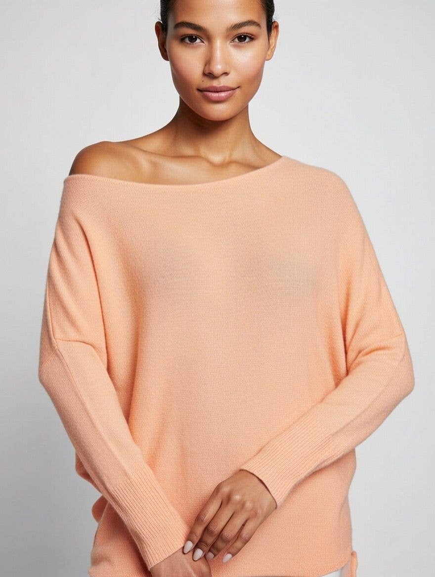 Pearl Back Batwing Knit