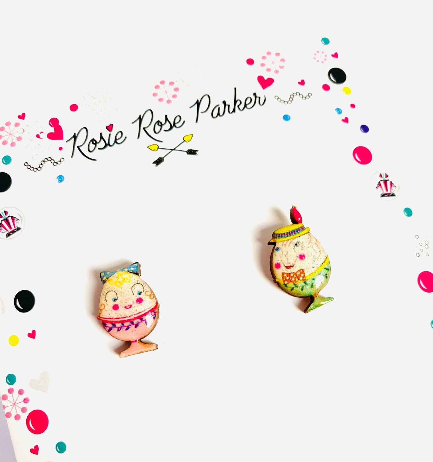 Rosie Rose Parker - Little Easter egg studs