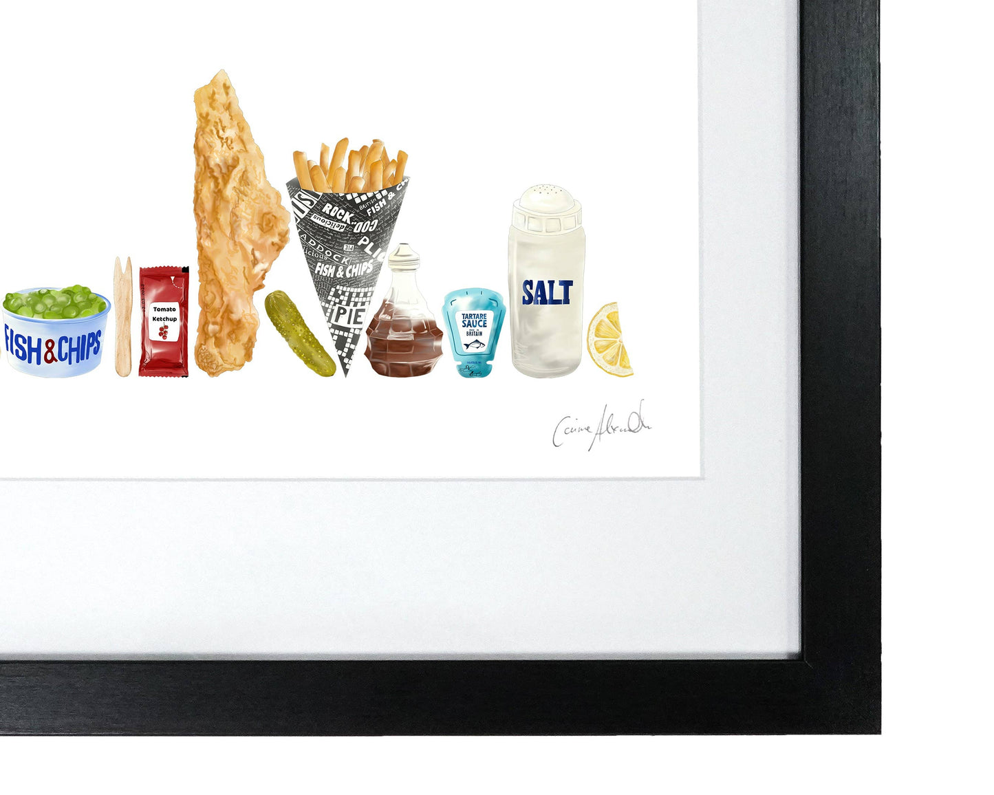 Fish & Chip - Framed Print - Classic British/English Food