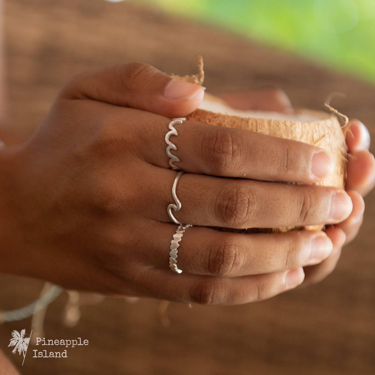 Pineapple Island - Surfer Girl Adjustable Wave Ring, by Pineapple Island - ST-023