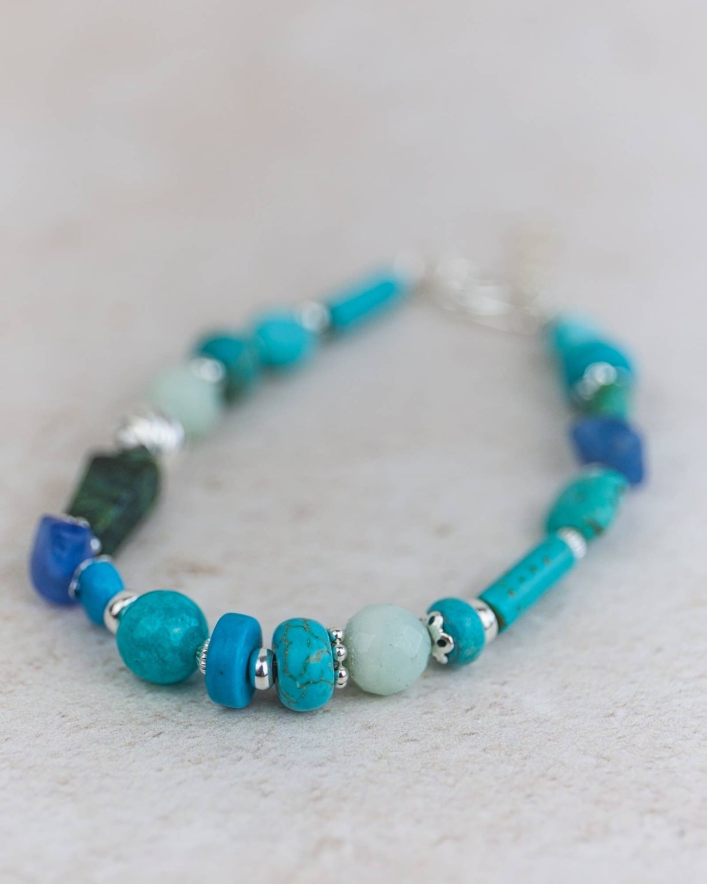 Lucy Kemp Jewellery - Sterling Silver & Semi Precious Stone Bracelet