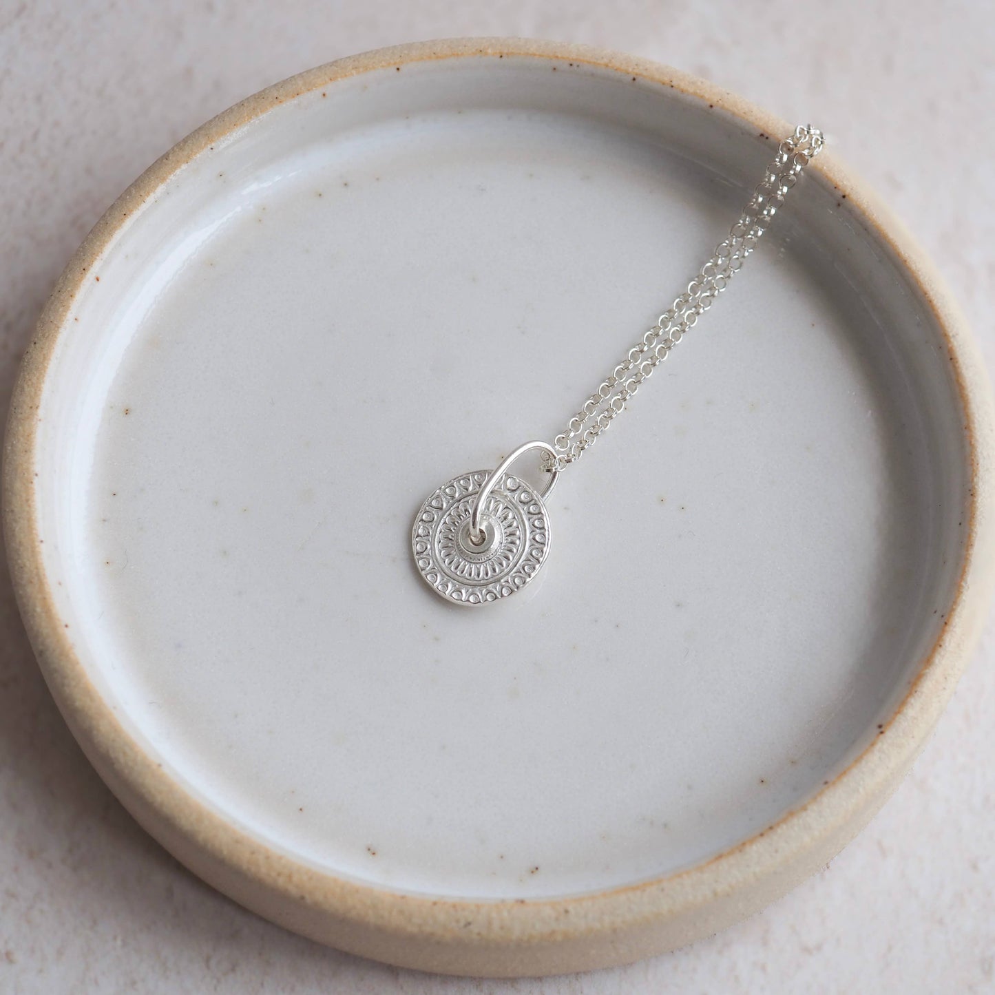 Lucy Kemp Jewellery - Sterling Silver Talisman Spinner Pendant