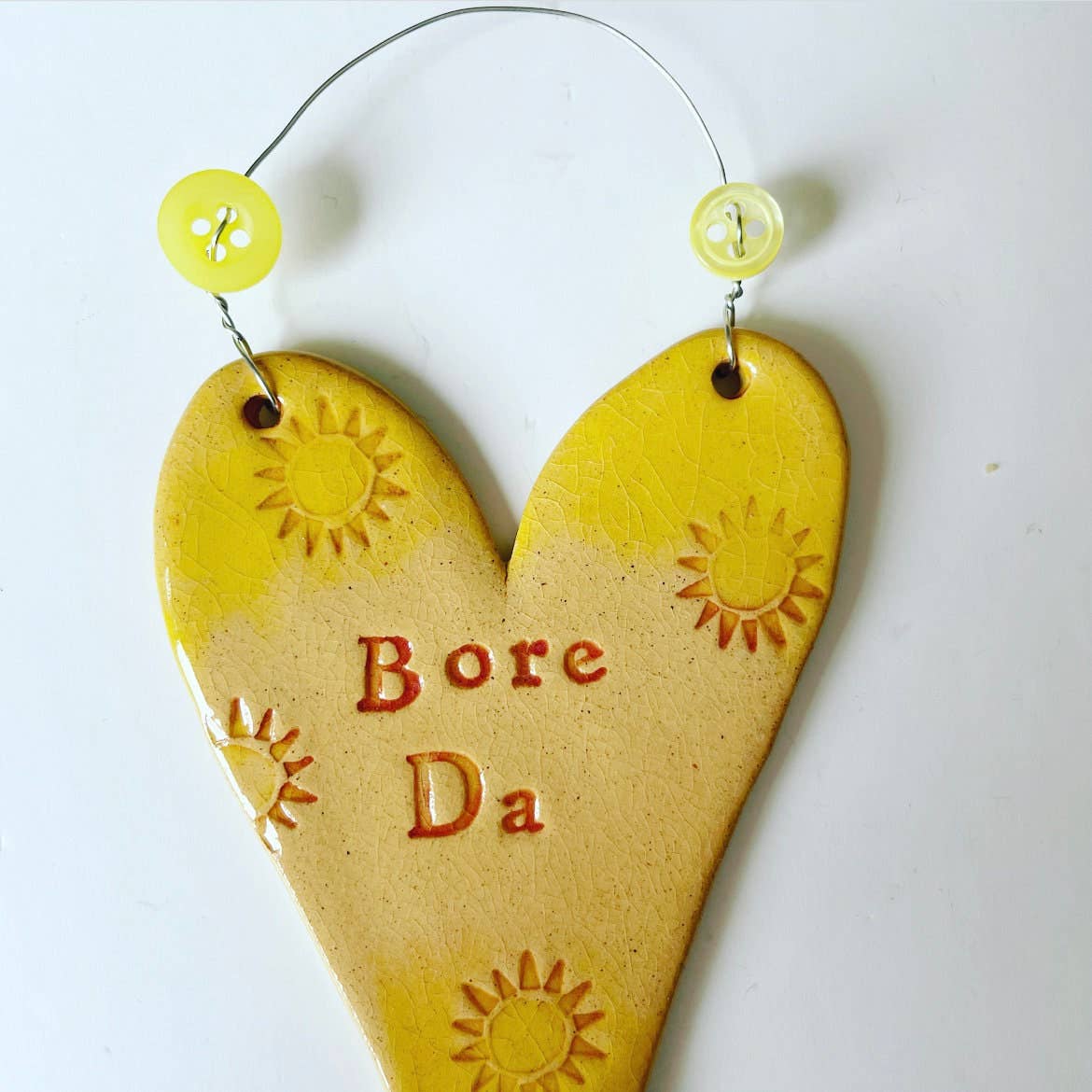 Bore Da Ceramic Hanging Heart