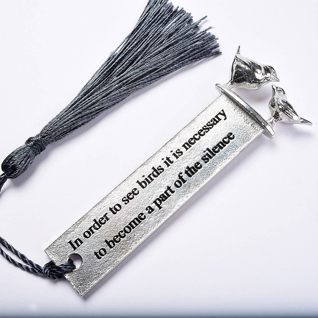 Bird Watchers Pewter Bookmark- Engravable By The Retailer