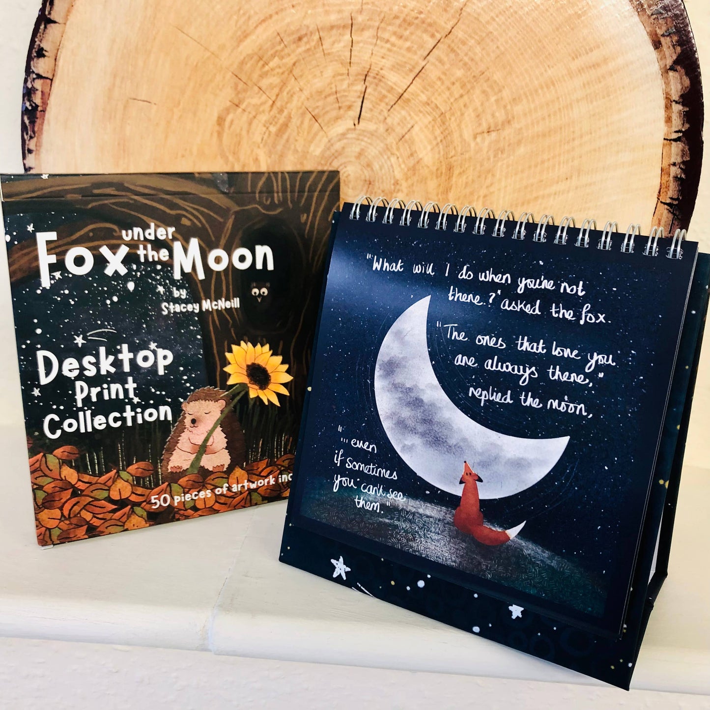 Fox Under The Moon - Set of 50 Desktop Prints