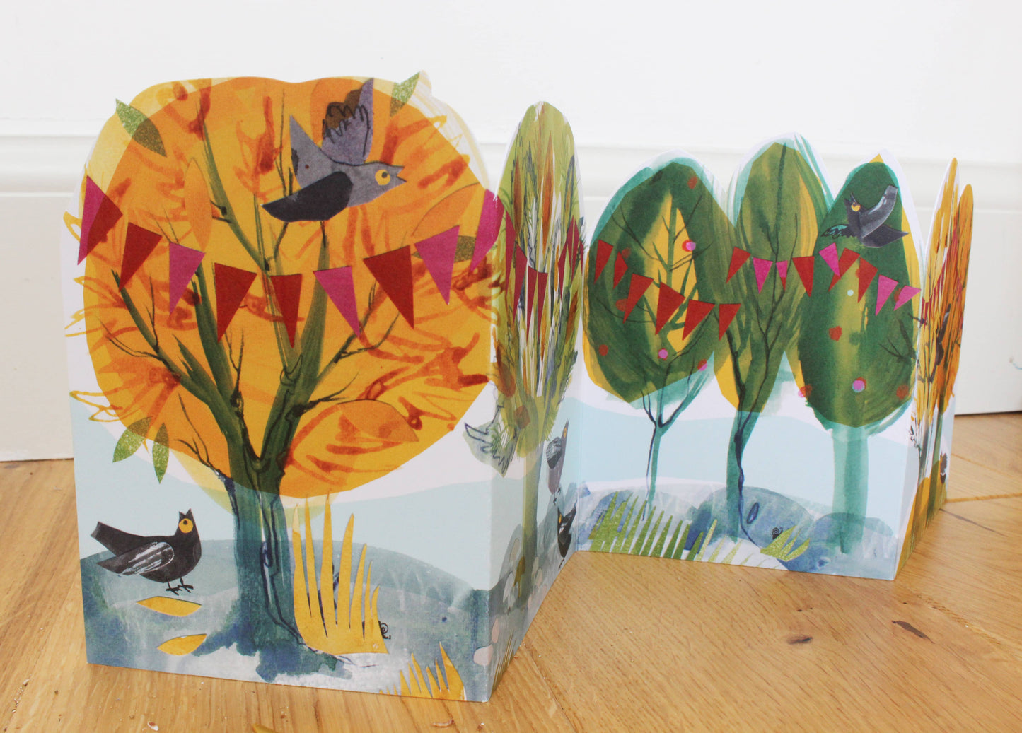 Esther Kent Design - Happy Forest Concertina Card
