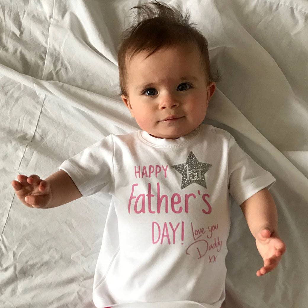 First Father's Day Baby Bib