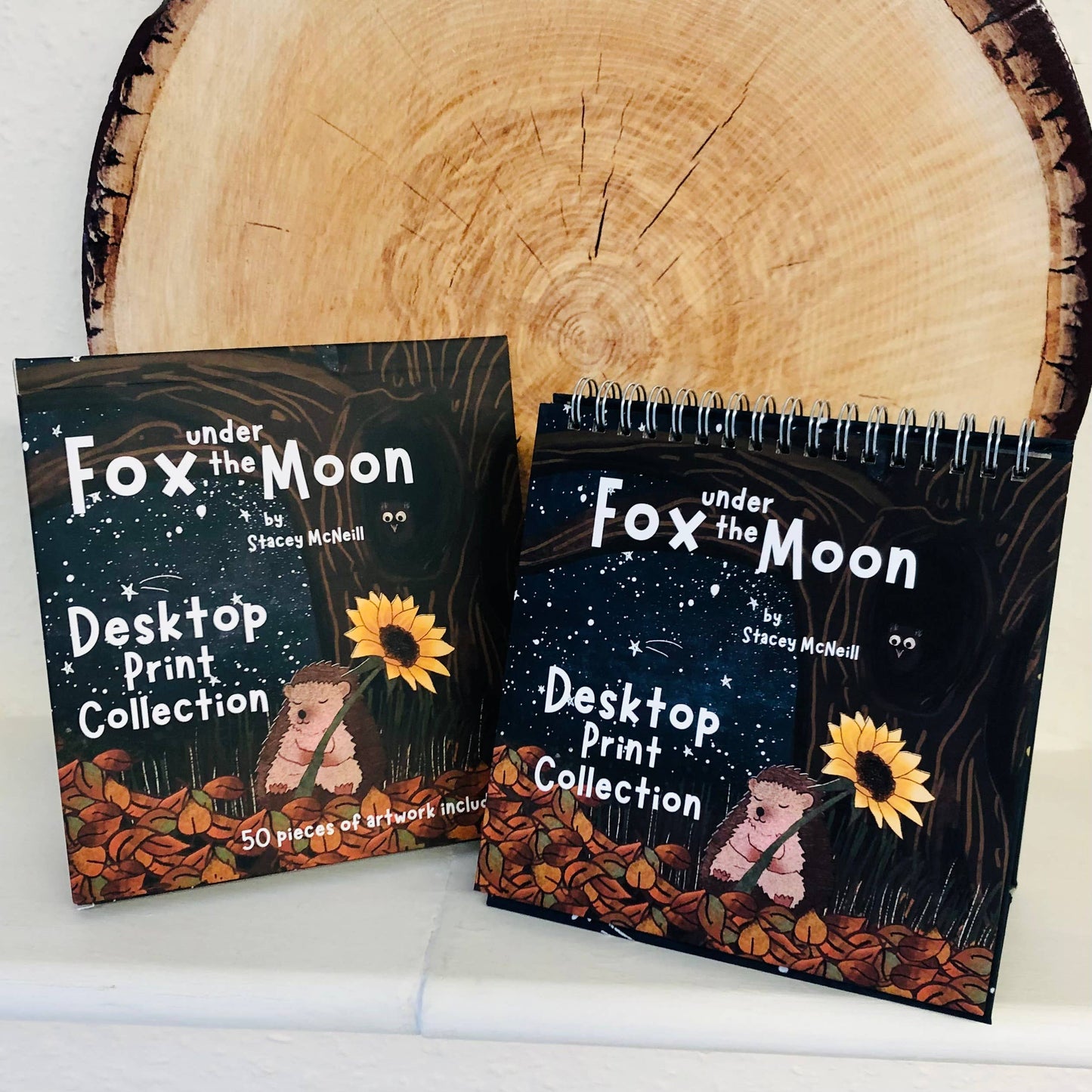 Fox Under The Moon - Set of 50 Desktop Prints