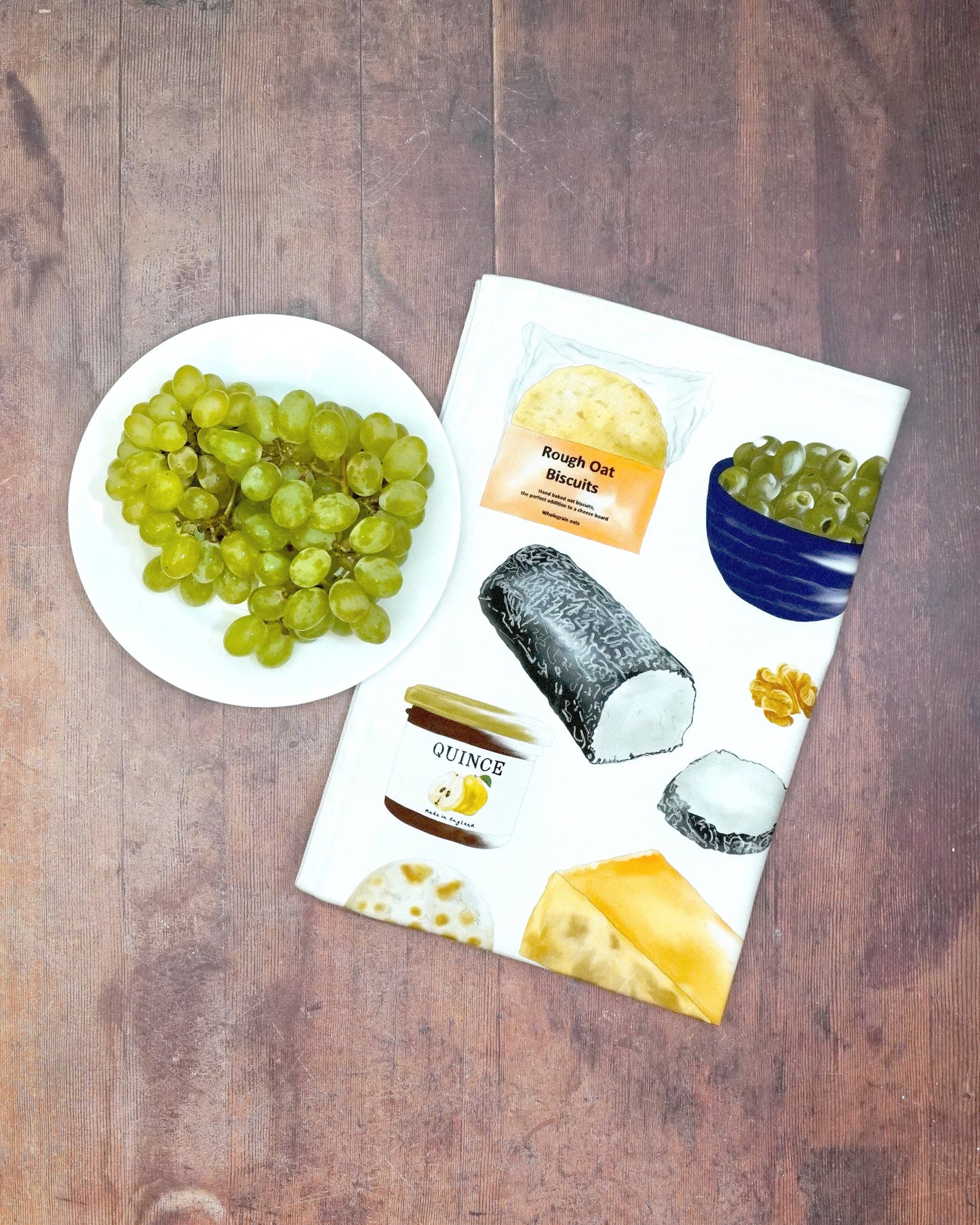 Cheese Board Tea Towel - British Made – Cheese Lovers Gift