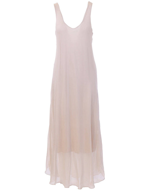 Cadenza Silk Blend Hollywood Maxi Dress: One Size