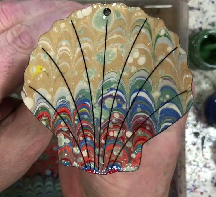 Marbled Shell Hanging Decoration