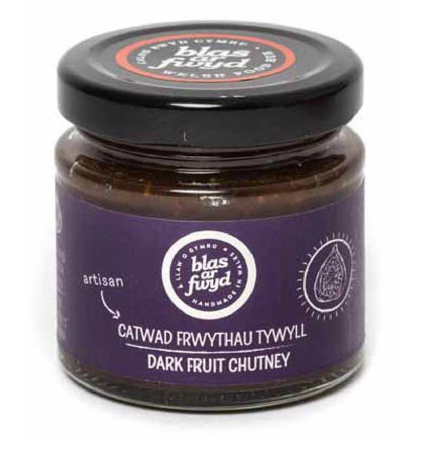 Blas ar Fwyd, Dark Fruit Chutney, 120g Jar