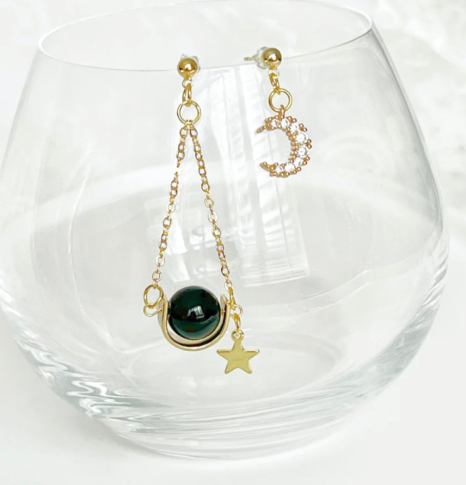 Nina Ouity Solar System Star and
Moon Mismatch Earrings