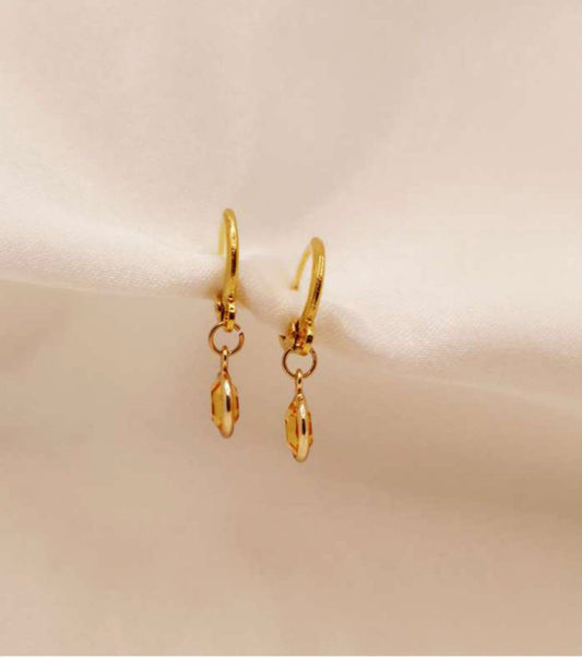 Saskia Lucy Gold Crystal Earrings