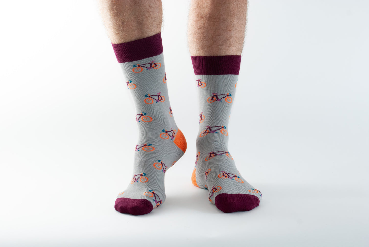 Doris & Dude Grey Bikes Socks