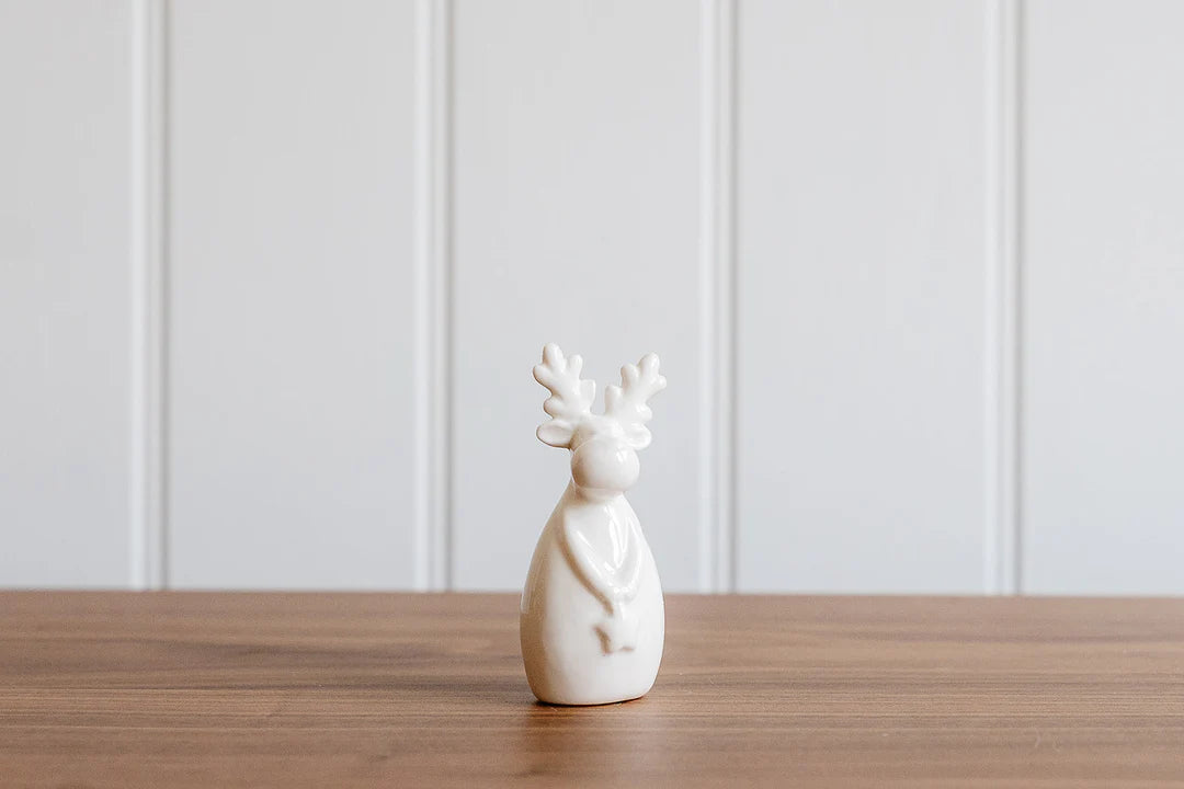 White ceramic reindeer