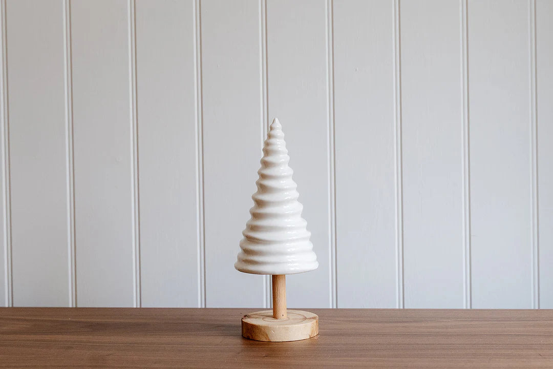 Ceramic Small White Christmas Tree