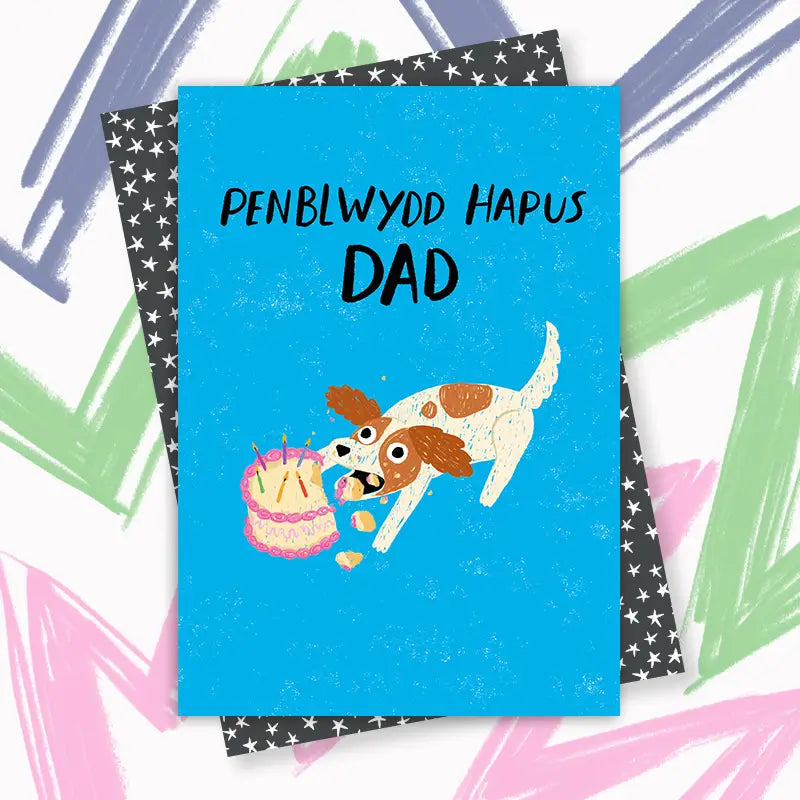 Penblwydd Hapus Dad (Happy Birthday Dad) Welsh Card