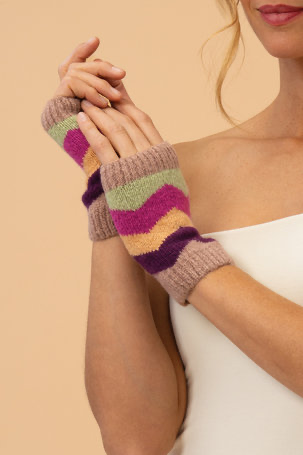 Powder Design Nora acrylic wrist warmers