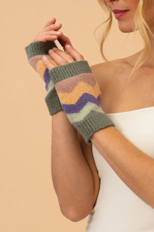 Powder Design Nora acrylic wrist warmers