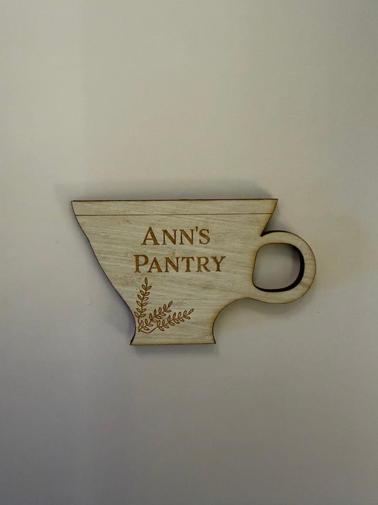 Gorgeous Little Bits - Ann's Pantry Teacup Magnet