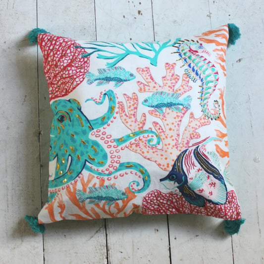 Coral Sea Cushion