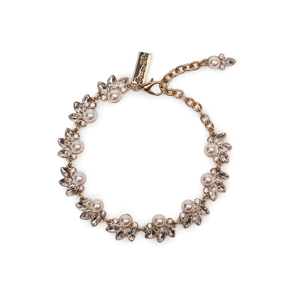 LEAF & PEARL BRACELET