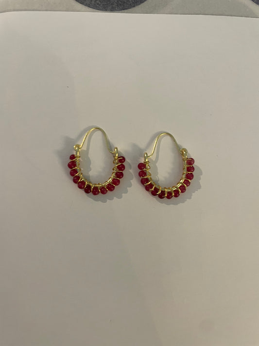 My Doris Cluster Hoop Earrings