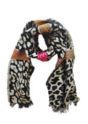 Salisa Scarves - Leopard Zig Zag - S240053