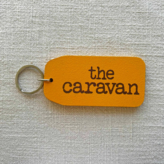 The Wooden Postcard Company - The Caravan - Wooden Key Tag