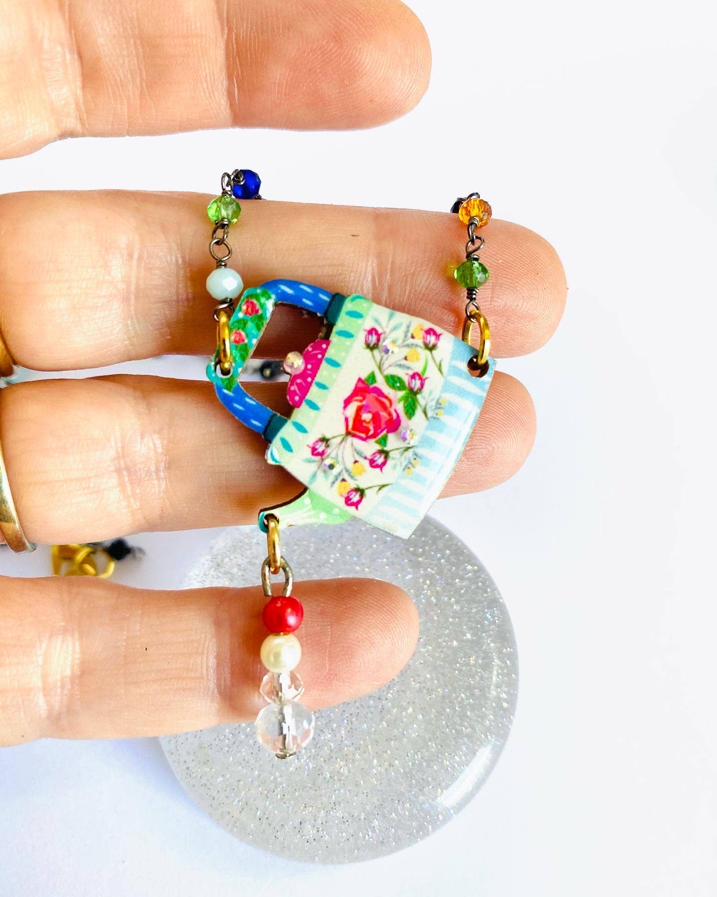 Rosie Rose Parker - Little teapot statement necklace