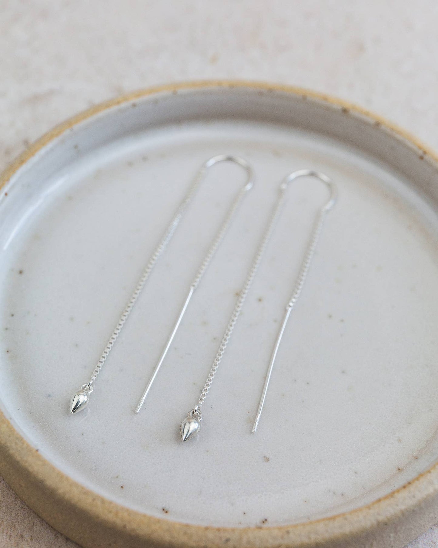 Lucy Kemp - Sterling Silver Threader Earrings With Charms