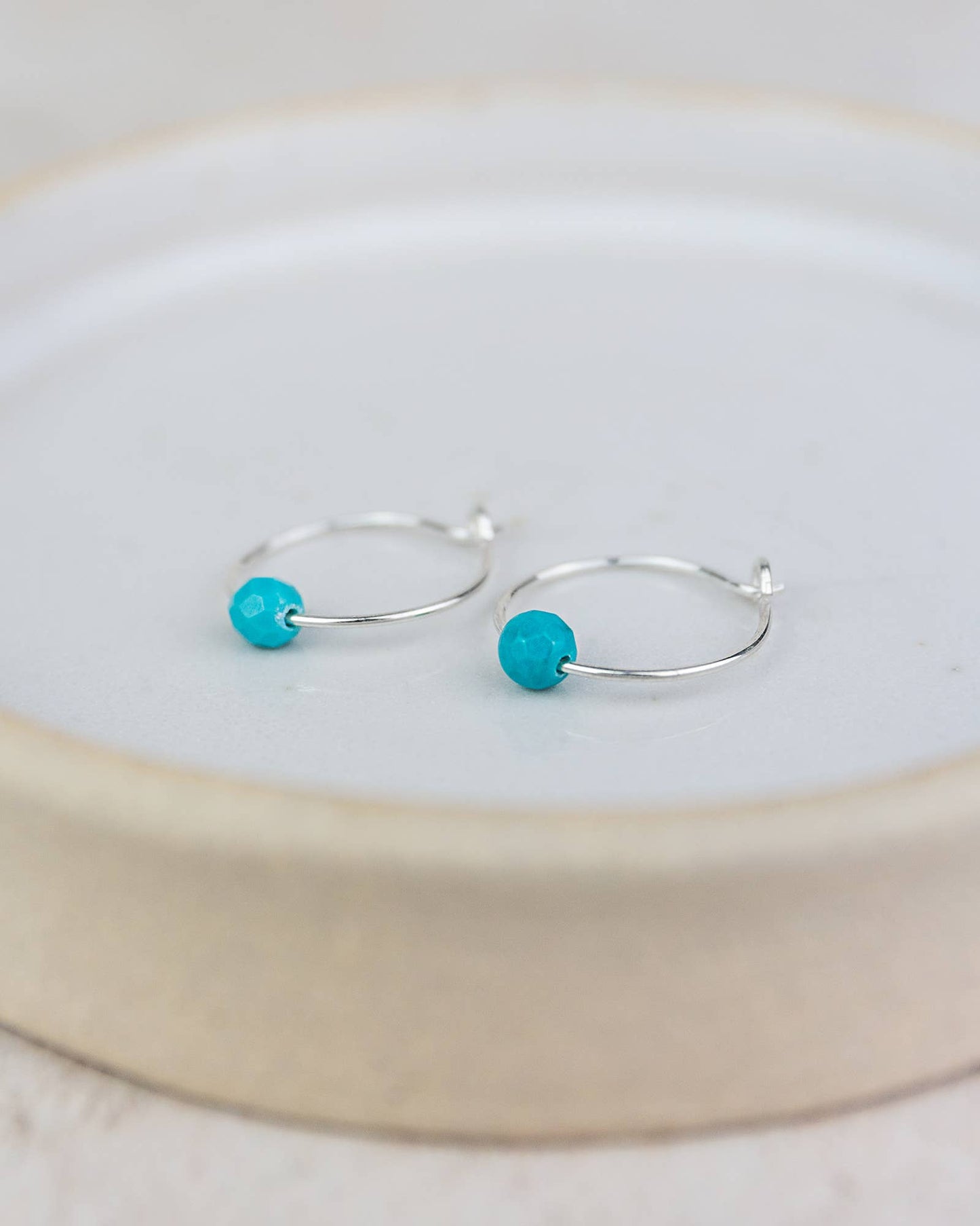 Lucy Kemp - Sterling Silver Charm Hoops