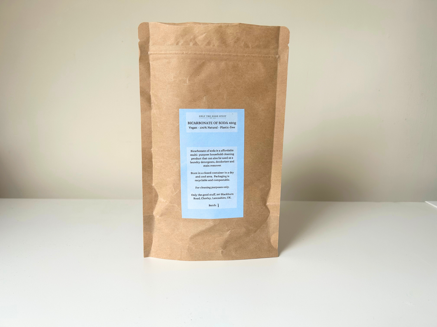 Only The Good Stuff - Bicarbonate of Soda- 450g- Plastic free