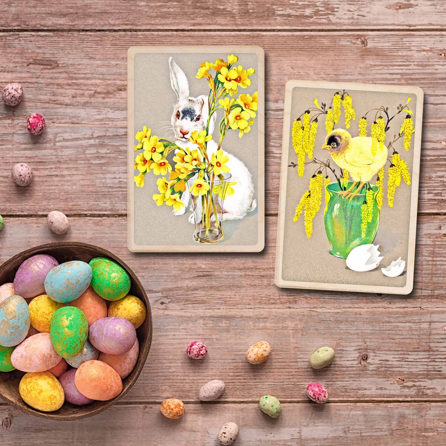 The Wooden Postcard Company - DAFODILL wood Easter card