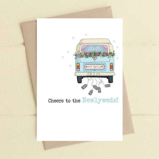 Dandelion Stationery - Wedding - Cheers to the Newlyweds - Greetings Card