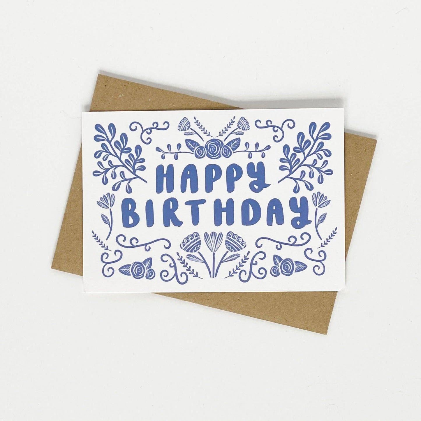 Lomond Paper Co - Happy Birthday - Folk Blue