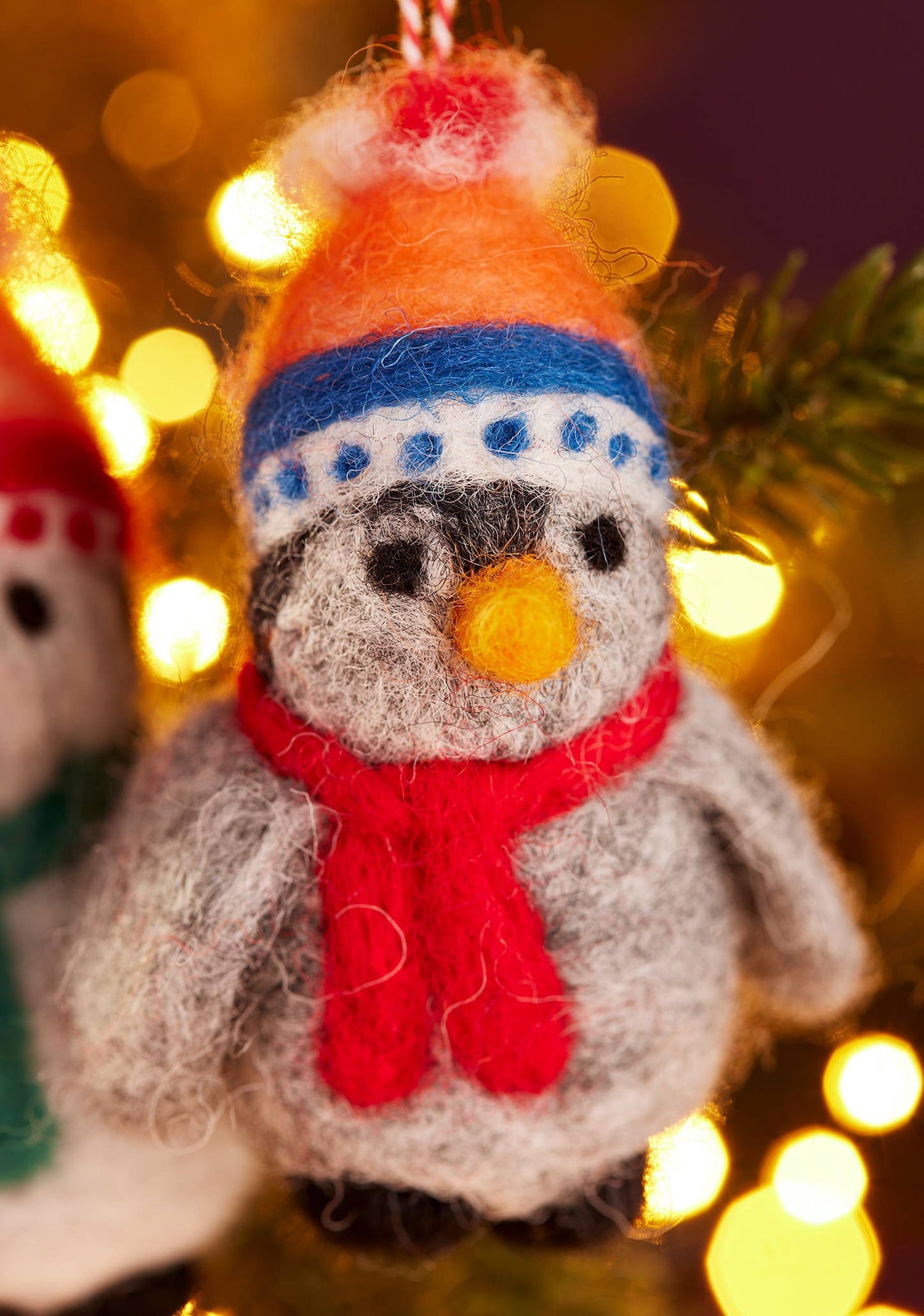 Namaste - Felt Penguin In Beanie Hat