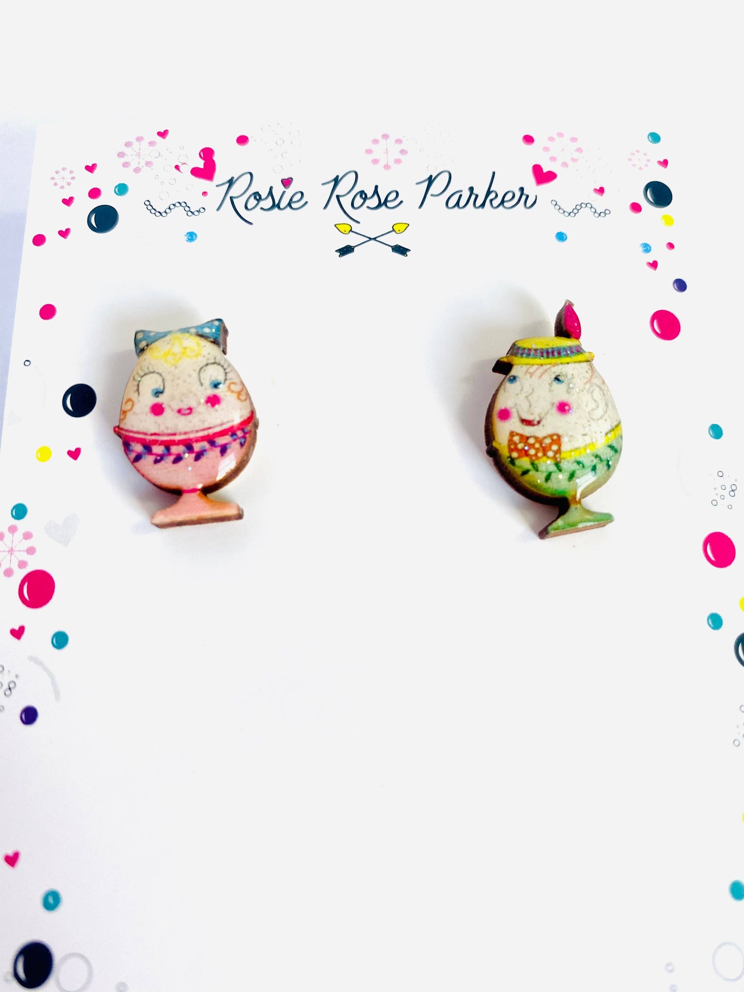 Rosie Rose Parker - Little Easter egg studs