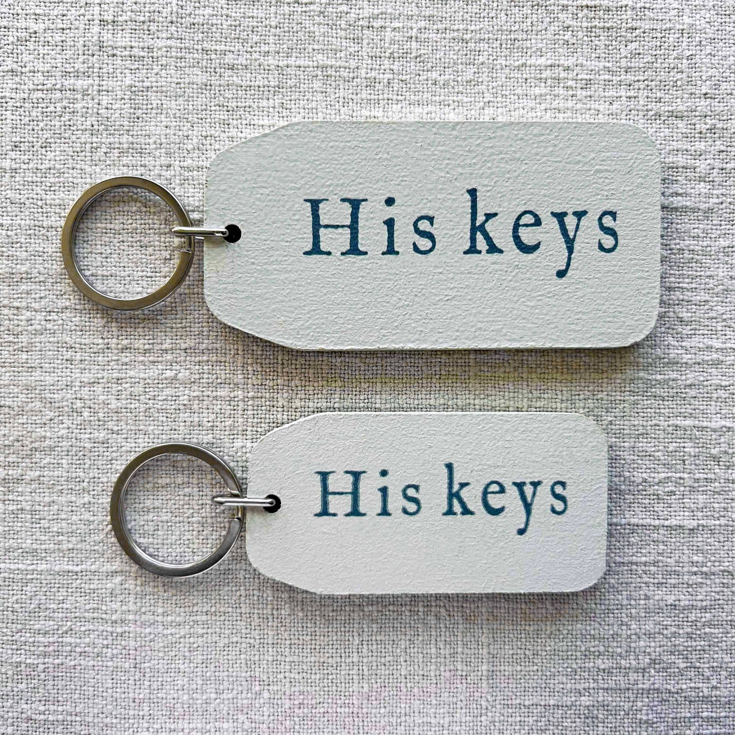 The Wooden Postcard Company - HIS KEYS Wooden Key Tag