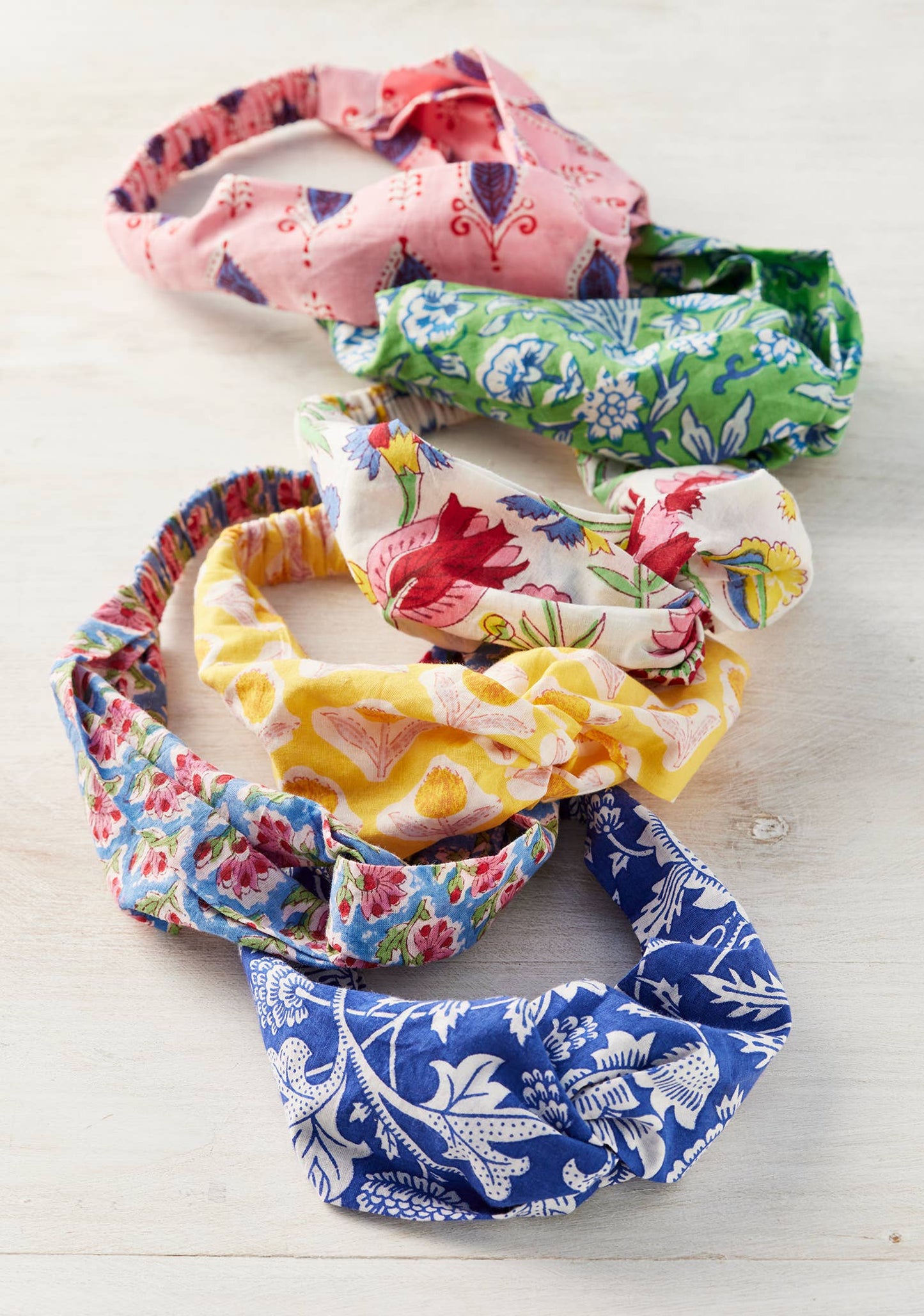 Namaste - Block Print Knot Hairband - Mixed Prints